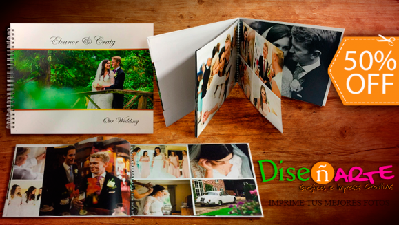 [Image: ¡Paga $10 en Lugar de $20 por Álbum de Fotos Tipo Revista (Photobook) de 30 Fotografías de Alta Calidad, con Pasta Dura Personalizada, Laminada Brillante o Mate y con Anillado!m]