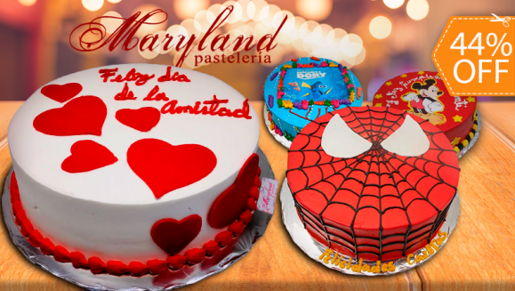 [Image: ¡Paga $25 en Lugar de $44.95 por Pastel Redondo de 40 Porciones con Relleno Premium + Decoración con Corazones o Fotografía o Imagen Impresa en Papel de Arroz!m]