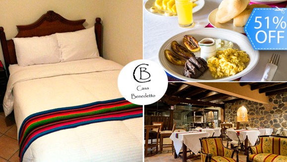 [Image: ¡Paga Q399 en lugar de Q820 por 1 Noche de Estadía para 2 Personas en Habitación Doble + 2 Desayunos Chapines en Antigua Guatemala!m]