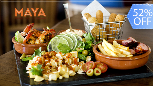 [Image: ¡Paga Q199 en lugar de Q417 por Exclusivo Menú para 2: Camarones Jumbo del Atlántico + Patatas Bravas + Salchicha Ahumada Rellena de Cheddar + Ensalada de Repollo + Crujientes de Mozzarella + 2 Bebidas a Elección: Margarita, Mojito, Vino o Cerveza!m]