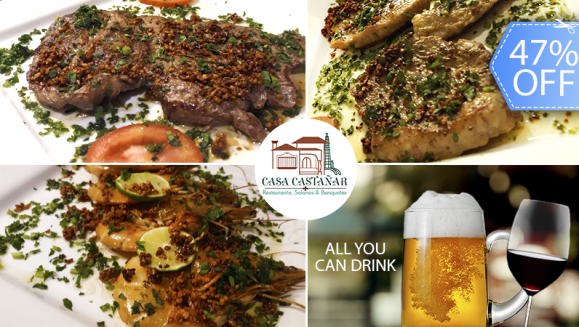 [Image: ¡Paga Q349 en lugar de Q655 por Cena para 2 que Incluye: 12 Onzas de Langostinos + 12 Onzas de Puyazo + 12 Onzas de Lomito + ALL YOU CAN DRINK de Cerveza de Barril, Sangría o Vino de la Casa!m]