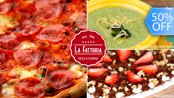 [Image: ¡Paga Q125 en lugar de Q249 por 1 Pizza Grande New York Style (8 Porciones) + 2 Sopas de Broccoli &amp; Cheddar + 1 Pizza Alla Nutella + 2 Bebidas Naturales!m]