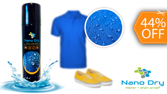 [Image: ¡Paga $14 en Lugar de $25 por 2 Botes de NanoDry: Impermeabilizante de Telas para Proteger Asientos del Auto, Ropa, Carteras, Alfombras, Sillones, Zapatos y Más!m]