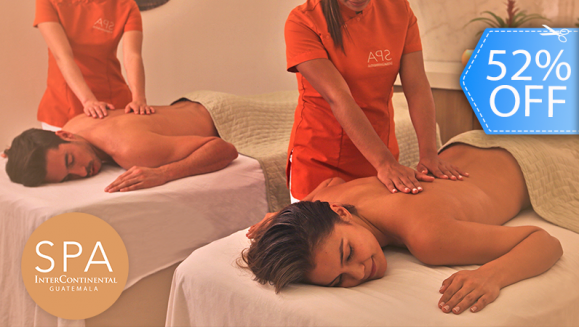 [Image: ¡Paga Q199 en lugar de Q413 por Relajante Masaje de 1 Hora en Spa de Lujo + Uso de Sauna!m]