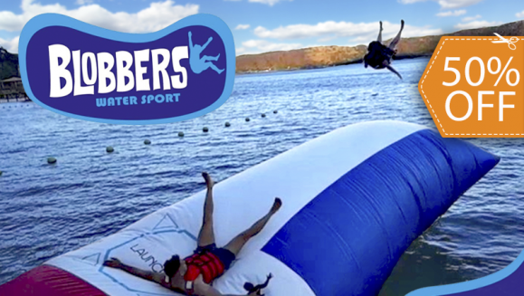 [Imagen:¡Paga $10 en Lugar de $20 por 8 Saltos hasta para 3 Personas en Blob Jump en el Lago de Coatepeque!]