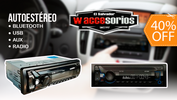 [Image: ¡Paga $51 en Lugar de $85 por Estéreo para Carro con Bluetooth, USB, Entrada Auxiliar y Más!m]
