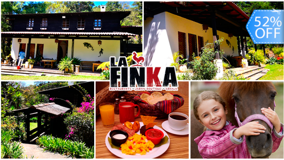 [Image: ¡Paga Q149 en lugar de Q313 por 2 Desayunos para Adulto + 1 Desayuno para Niño + Visita a Granja de Animales!m]