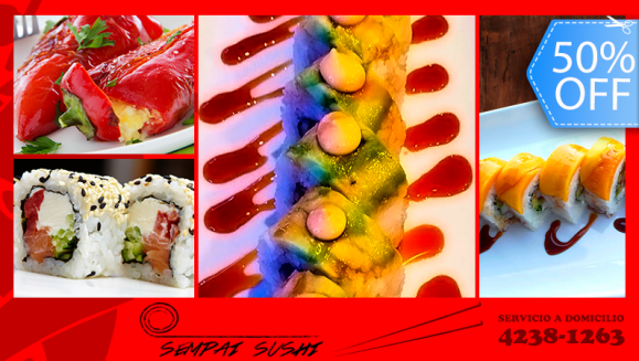 [Image: ¡Paga Q149 en lugar de Q300 por Combo para 3 de Sushi a Domicilio con 2 California Roll + 1 Ninja Roll + Entrada de Spicy Peppers + 1 Ensalada Asiática!m]