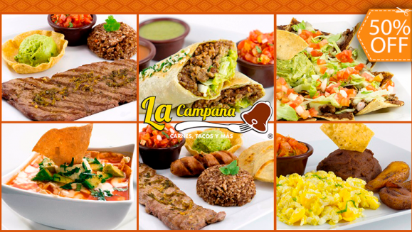 [Image: ¡Paga $7 y Consume $14 en Todo el Menú de Restaurante La Campana!m]