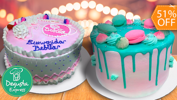 [Image: ¡Paga $26 en Lugar de $53 por Pastel Redondo de 40 Porciones con Decoración en Papel de Arroz o con Crema Chantilly + Entrega a Domicilio!m]