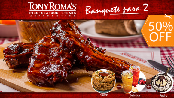 [Image: ¡Paga $18.35 en Lugar de $36.70 por Banquete para 2 con: 1 Entrada de Onion Loaf + 2 Platos de Short Ribs con Papas Fritas y Ensalada de Col + Postre Skillet Brownie + 2 Limonadas!m]