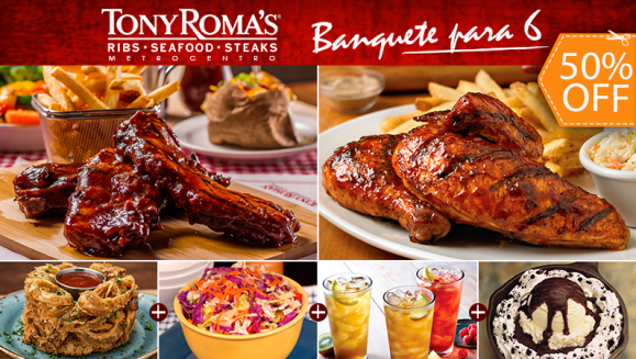 [Image: ¡Paga $45.19 en Lugar de $90.37 por Menú para 6 con: 1 Entrada de Onion Loaf + 3 Lbs de Short Ribs + 3 Piezas de Pollo a la Parrilla + 1 Orden de Arroz + 1 Orden de Ensalada de Col + Postre para Compartir + 6 Limonadas! ¡SOLO 103 CUPONES DISPONIBLES!m]
