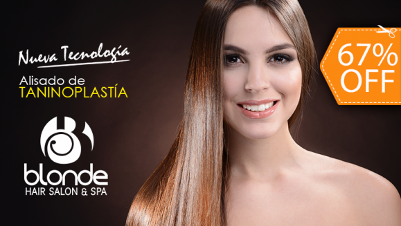 [Image: ¡Paga $25 en Lugar de $75 por Alisado de Taninoplastía (a Base de Componentes Naturales) + Lavado de Limpieza Profunda + Secado y Planchado con Sellado de Puntas + Gotitas de Finalización!m]