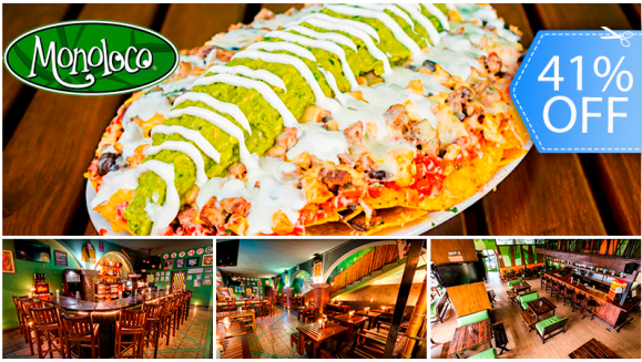 [Image: ¡Paga Q99 en lugar de Q168 por 1 Plato de Nachos Grandes para 4 Personas de Especialidad: Vegetarianos, Pollo, Lomito o Mixtos!m]