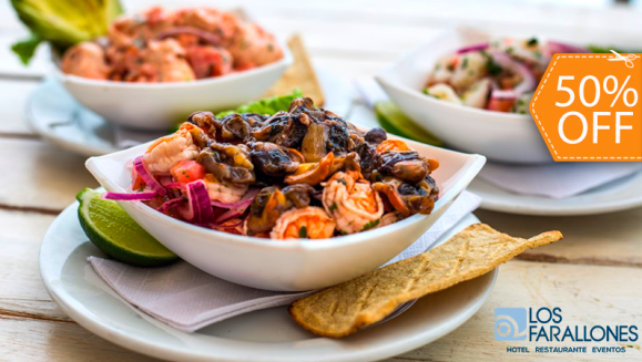 [Image: ¡Paga $10 y Consume $20 en Menú de Ceviches, Cocteles, Sodas, Cervezas Nacionales, Frozen y Jugos Naturales!m]
