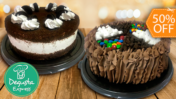 [Image: ¡Paga $24 en Lugar de $48 por Pastel de Oreo o M&amp;M´s de 25 Porciones + 6 Cupcakes Decorados con Fondant + Entrega a Domicilio!m]