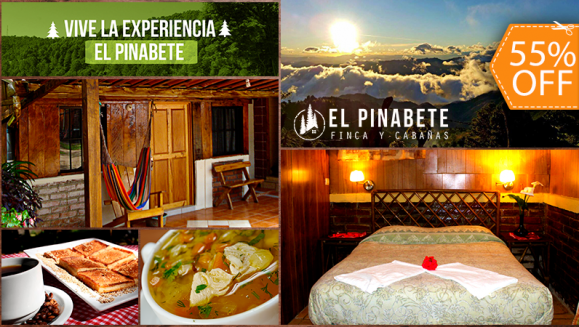 [Image: ¡Paga $55 en Lugar de $122 por Estadía de 1 Noche para 4 Personas + 2 Sopas de Gallina + 1 Quesadilla para Compartir + 4 Cafés + Tour en El Bosque + Fogata Nocturna y Más!m]