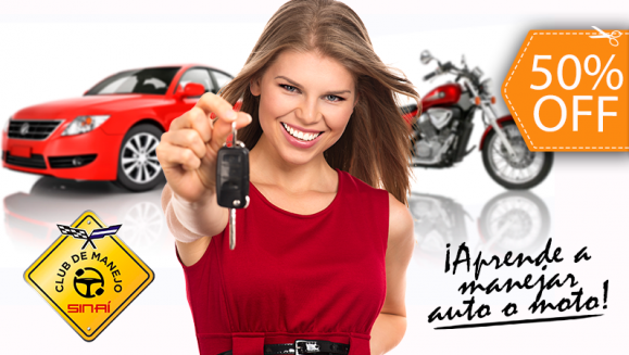 [Image: ¡Paga $50 en Lugar de $100 por Clases de Manejo de Carro o Moto: 10 Clases Prácticas + 5 Teóricas + Asesoría para Examen Psicológico + 30% de Descuento en Trámite de Licencia!m]