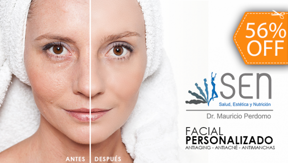 [Image: ¡Paga $22 en Vez de $50 por Tratamiento Facial Personalizado para Acné, Manchas o Arrugas con: Limpieza + Extracción de Puntos Negros + Exfoliación con Microcristales + Peeling + Mascarilla de Polipéptidos + Suero + Vinoterapia y Más!m]