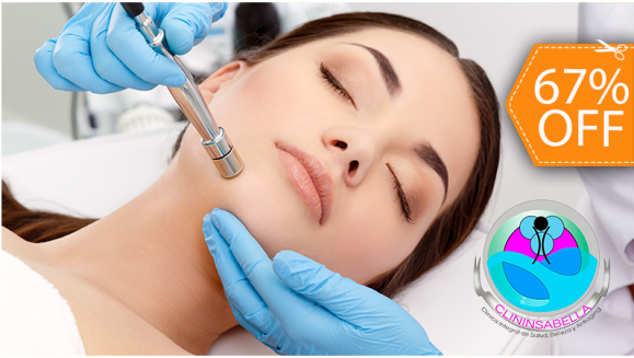 [Image: ¡Paga $25 en Lugar de $75 por Microdermoabrasión con Punta de Diamante + Peeling Ultrasónico + Limpieza Facial + Electroporación de Vitaminas + Extracción de Puntos Negros + Vaporización + Detox Iónico!m]
