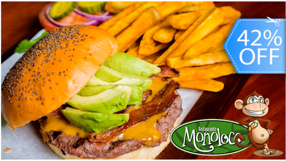 [Image: ¡Paga Q99 en lugar de Q170 por Menú de Hamburguesas para 2 que Incluye Hamburguesa de Especialidad a Elección: Santa Fe, Cheddar Jalapeño, Steakhouse, Mushroom Swiss, Whiskey and Tabasco y Otras + Papas, Aros de Cebolla o Camote!m]