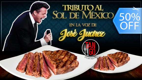 [Image: ¡Paga Q199 en lugar de Q400 por Cena Show para 2 que Incluye: 2 Entradas al Tributo a Ricardo Arjona “Sin Daños a Terceros” o a Tributo al Sol de México Luis Miguel + 2 Platos de Lomito, Papa Horneada y Ensalada + 2 Bebidas Naturales!m]