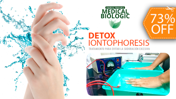 [Image: ¡Paga $12 en Lugar de $45 por 1 Sesión de Detox Iontoforesis para Tratar la Hiperhidrosis (Sudoración Excesiva) + Consulta Médica!m]