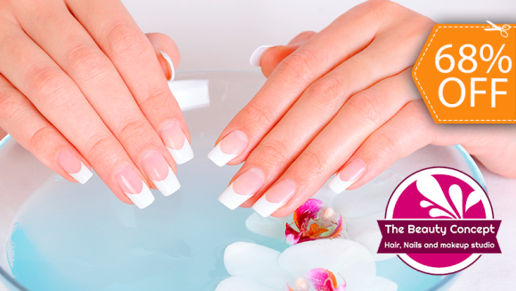 [Image: ¡Paga $13 en Lugar de $41 por Set de Uñas Acrílicas (French o Naturales) o Baño de Acrílico o Esmaltado Permanente en Manos + Manicure Express + Esmaltado Semi-Permanente en Pies + Depilación de Bozo!m]
