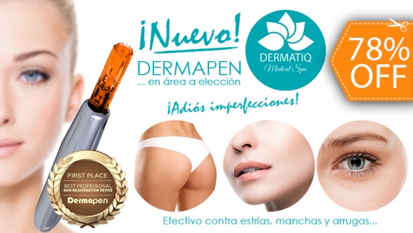 [Imagen:¡Paga $60 en Lugar de $275 por Tratamiento de 3 Sesiones para Eliminar Estrías, Arrugas, Cicatrices, Piel Rosácea, Manchas y Más con: 1 Microdermoabrasión + 2 Dermapen!]