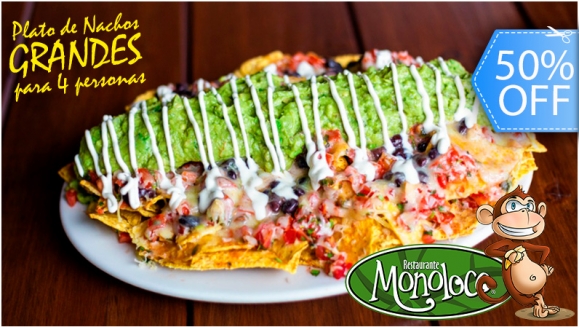 [Image: ¡Nachos Monoloco! ¡Paga Q99 en lugar de Q198 por Plato de “Nachos Monoloco” de Pollo o Vegetarianos para 4 Personas + 1 Orden Grande de Papas Fritas!m]