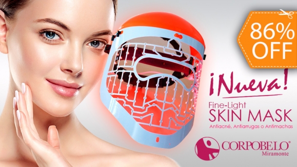 [Image: ¡Paga $17 en Lugar de $125 por Fototerapia LED Antiacné, Antiarrugas o Antimachas + 1 Microdermoabrasión + 1 Exfoliación + Limpieza Facial con Mascarilla de Carbón Activo!m]