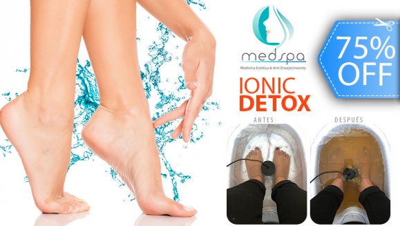 [Image: ¡Paga Q75 en lugar de Q300 por 2 Sesiones de Desintoxicación Iónica + Análisis de Resultados + Masaje Podal + Aplicación de Brillo en Uñas de los Pies!m]