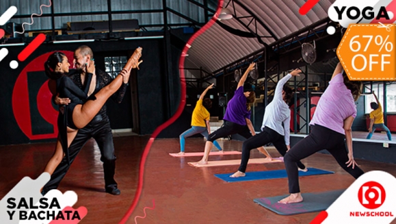 [Image: ¡Paga $15 en Lugar de $45 por 1 Mes de Clases de Salsa y Bachata o de Yoga + Matrícula!m]