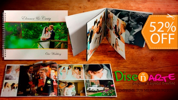 [Image: ¡Paga $12 en Lugar de $25 por Photobook Tipo Revista de 50 Fotografías de Alta Calidad, con Pasta Dura Personalizada, Laminada Brillante o Mate y con Anillado!m]