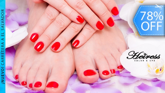 [Image: ¡Paga Q99 en Lugar de Q455 por Manicure y Pedicure Profesional con Aplicación de Esmalte Permanente en Manos y Pies, Decoración en 2 Uñas de las Manos + Depilación de Axilas y Bigote!m]