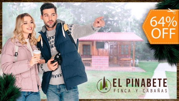 [Image: ¡Paga $82.50 en Lugar de $230 por Estadía de 2 Noches en Cabaña para 4 Personas + 8 Desayunos + Uso de 4 Bicicletas + Fogata Nocturna + Karaoke + Juegos de Mesa!m]