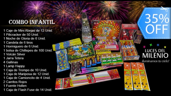 [Image: ¡Paga Q259 en lugar de Q400 por Combo Infantil de Juegos Pirotécnicos: Mini-Abejas, Pili-Cracker, Hormiguero, Chiltepes, Volcanes, Gallinas, Camiones, Trompos, Mariposas y Más!m]