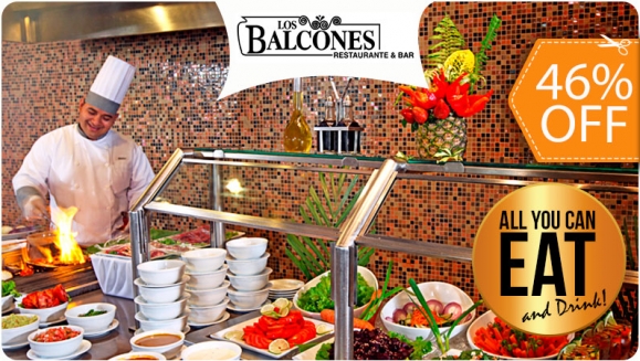 [Image: ¡Paga $34 en Lugar de $62.50 por Almuerzo o Cena Buffet ALL YOU CAN EAT AND DRINK para 2 con: Cocina Internacional, Parrillada, Barra de Ensaladas, Entremeses, Guarniciones, Postres y Más, Soda, Limonada y Té Helado + 2 Capuchinos o Chocolates!m]