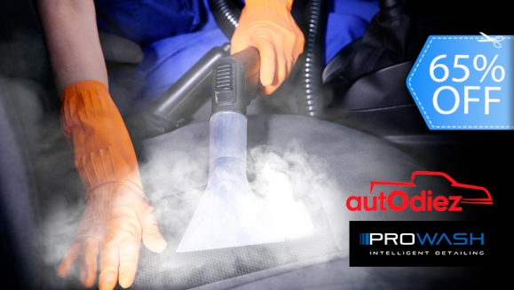 [Image: ¡Paga Q199 en lugar de Q569 por Lavado de Tapicería con Vapor + Aspirado de Alfombras + Lavado Exterior a Vapor + Lustrado con Cera Caliente + Abrillantado de Llantas y Aromatizado!m]