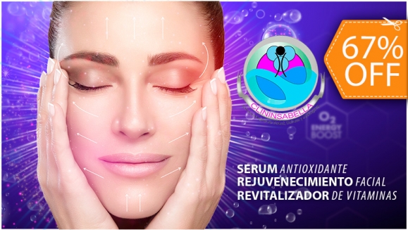 [Image: ¡Paga $75 en Lugar de $225 por Rejuvenecimiento Facial con Suero Antioxidante Ozonizado + Terapia Fotodinámica LED + Electroporación de Vitaminas + Mascarilla Facial Personalizada!m]