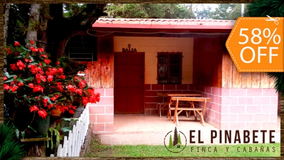 [Image: ¡Paga $55 en Lugar de $130.50 por Estadía de 1 Noche para 4 Personas + 2 Sopas de Gallina + 1 Quesadilla para Compartir + 4 Cafés + Tour en El Bosque + Fogata Nocturna + 90 Paintballs + 2 Marcadoras y Más!m]