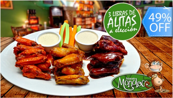 [Image: ¡Paga Q99 en lugar de Q193.50 por Menú para 2 a Elección entre: 3 Libras de Alitas o 2 Hamburguesas con Papas Fritas o 2 Combos de Tacos o Gringas de Pollo!m]
