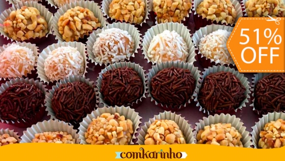 [Image: ¡Paga $11 en lugar de $22.50 por una Caja de 25 Unidades de Deliciosos Dulces Brasileños: Brigadeiros!m]