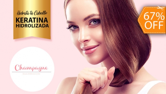 [Image: ¡Paga $15 en Lugar de $45 por Tratamiento de Keratina Hidrolizada + Corte con Split Ender Pro + Lavado Spa + Planchado + Proteína + Tratamiento Sellador!m]