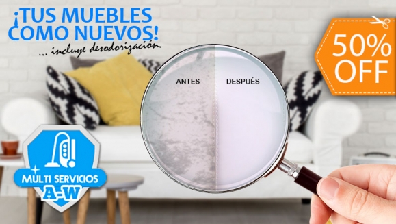 [Image: ¡Paga $34 en Lugar de $68 por Limpieza, Desmanchado y Desodorización de Muebles de Sala o Comedor (hasta 6 Plazas) + Limpieza de hasta 4 Cojines!m]