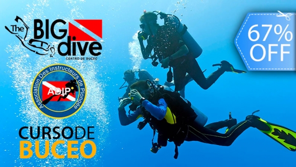 [Image: ¡Paga Q175 en lugar de Q525 por Curso de Buceo Discover Scuba Diving:  Clase Teórica + Clase Práctica + Uso de Equipo de Buceo (Tanques, Caretas, Aletas) + Diploma con Certificación ADIP Internacional!m]