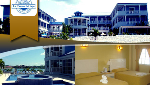 [Image: ¡Paga Q425 en lugar de Q900 por un hospedaje + desayuno típico + una cena típica (con bebida natural) + coctel de bienvenida e impuestos en Hotel Casona del Lago!m]