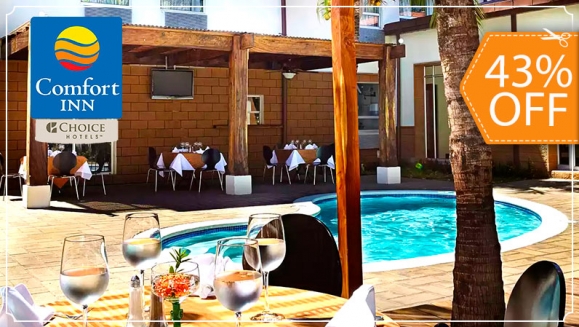 [Image: ¡Paga $69 en Lugar de $120 por Confortable Estadía de 1 Noche que Incluye: Habitación para 2 Personas + 2 Cenas + 2 Desayunos Buffet + 2 Snacks!m]