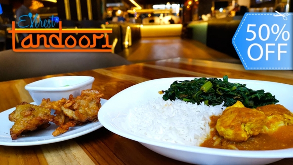 [Image: ¡Paga Q65 en lugar de Q130 por Menú Individual de Comida India que Incluye: Entrada de Pakora con Salsa de Yogurt y Menta + Pollo de Especialidad a Elección entre Curry, Tikka Masala, Butter o Korma + Arroz Bastami o Pan Naan + Jamaica o Limonada!m]