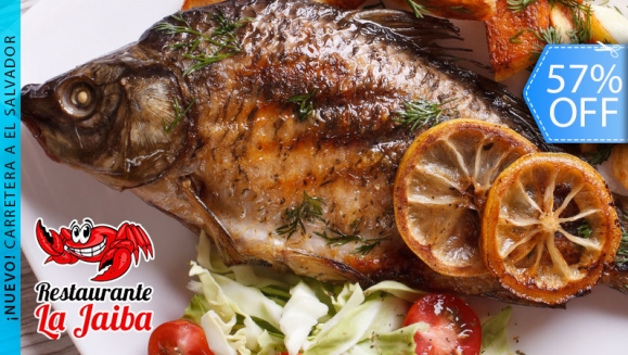 Image of 2 Platos de Mojarras Fritas + Ensalada + Papas Fritas + Bebidas